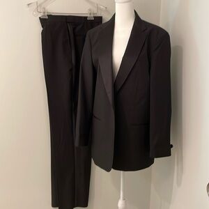 Women's Black Tailored Blazer and Trousers Set